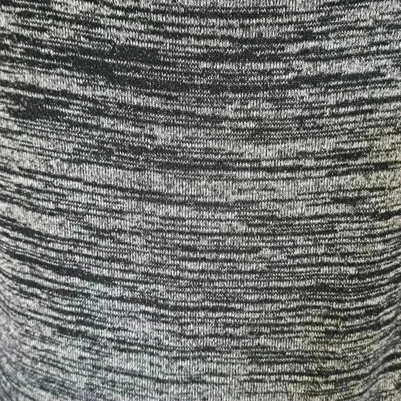 Banana  Republic Long Sleeved Sweater Cowl Neck Heathered Grey Black Size M - Picture 5 of 12